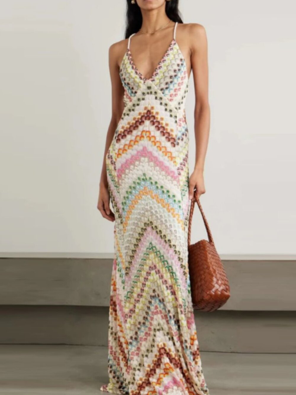 Zimmermann Colorful Striped Strapless Maxi Dress